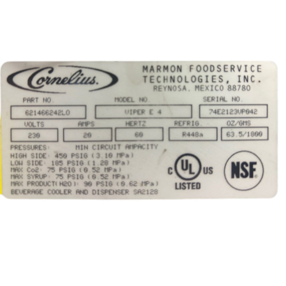 Cornelius Viper E 4 - Beverage Dispenser