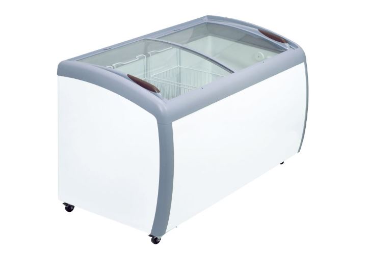 XS360YX Curved Glass Ice Cream Freezer