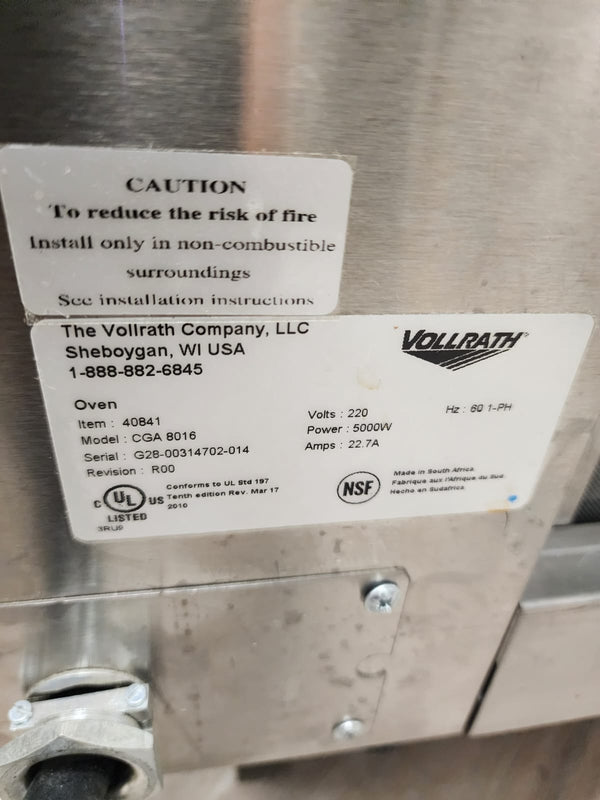 Vollrath CGA 8016 Countertop Rotisserie Oven