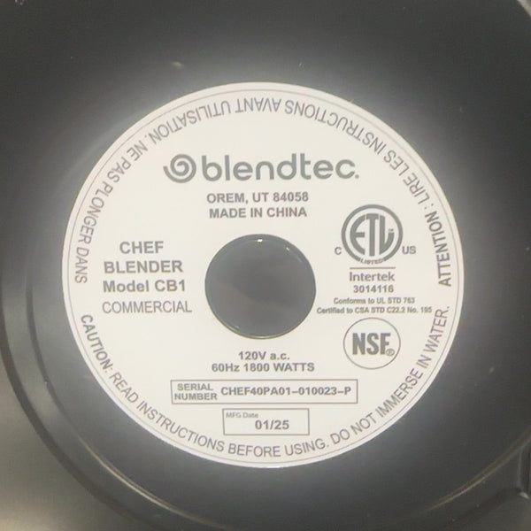 Blendtec CB1 Blender