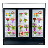 True GDM-72 3 Floral Glass Door Fridge - Refurbished