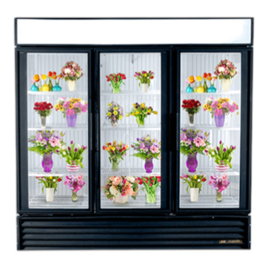 True GDM-72 3 Floral Glass Door Fridge - Refurbished