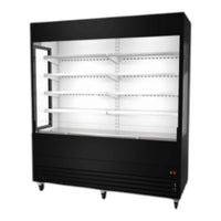 AFE OC-72G Glass Sided Open Case Refrigerator - Refurbished