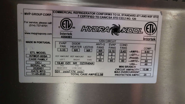 Hydra Kool KFM-OF-50SA Open Deli Case (4)
