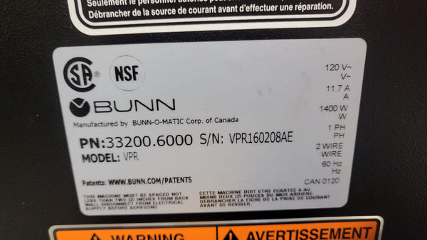 Bunn VPR Coffee Brewer (6)