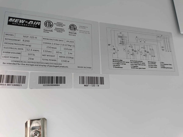 New Air NGF-122-H Glass Door Freezer (7)