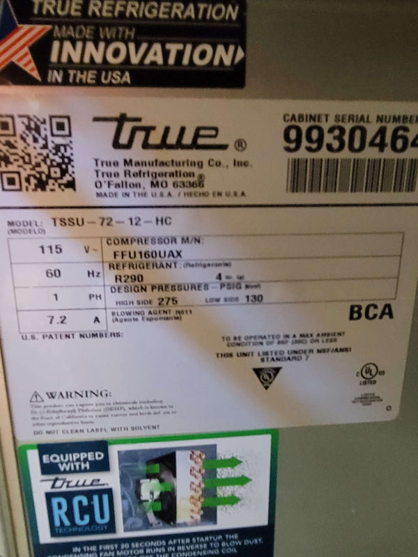 True TSSU-72-12-HC Prep Table (7)