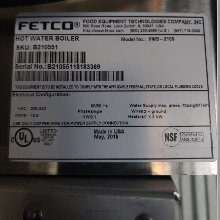 Fetco HWB2105 Hot Water Dispenser (3)