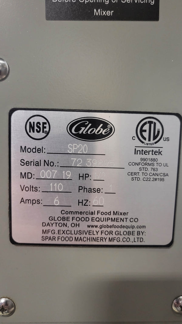 Globe SP20 Planetary Mixer (4)
