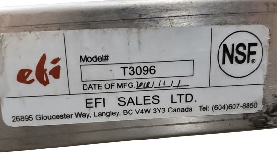 EFI T3096 Stainless Steel worktable (3)