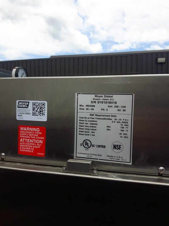 Moyer Diebel MD2000HT Dishwasher (3)