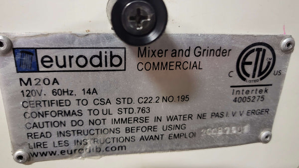 Eurodib M20A Planetary Stand Mixer (4)