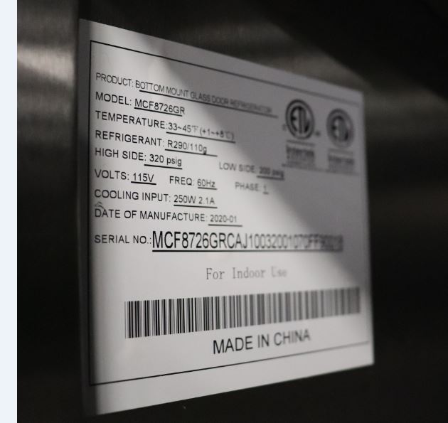 Atosa MCF8726GR Glass Door Refrigerator (6)