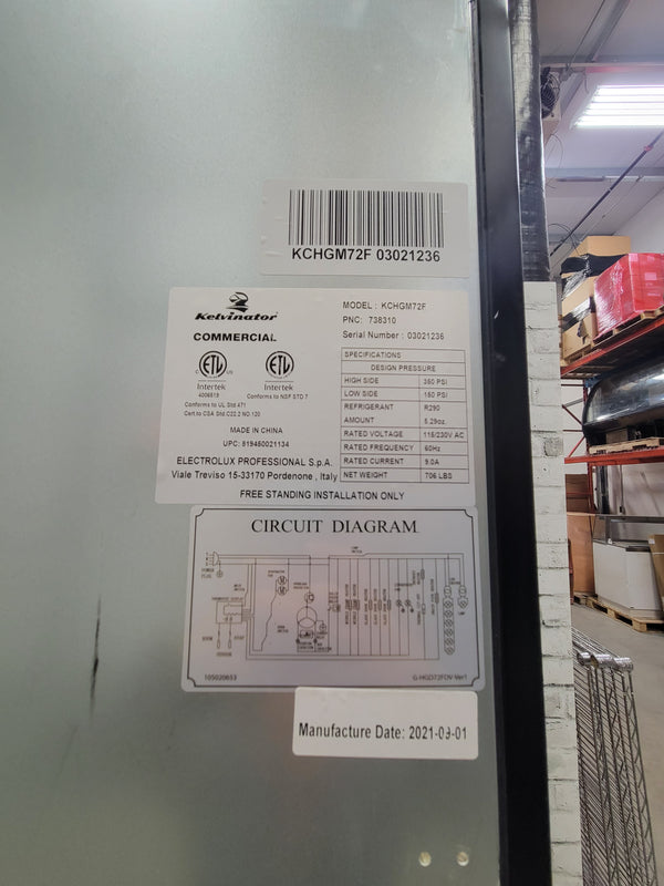 Kelvinator KCHGM72F 3 Glass Door Freezer (5)