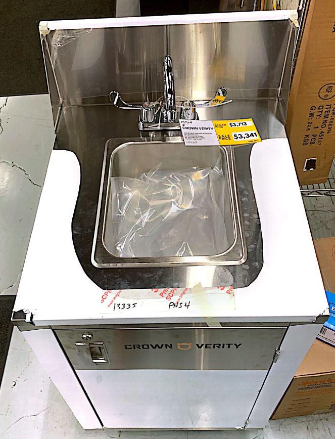Crown Verity CV-PHS-4 Portable Hand Sink