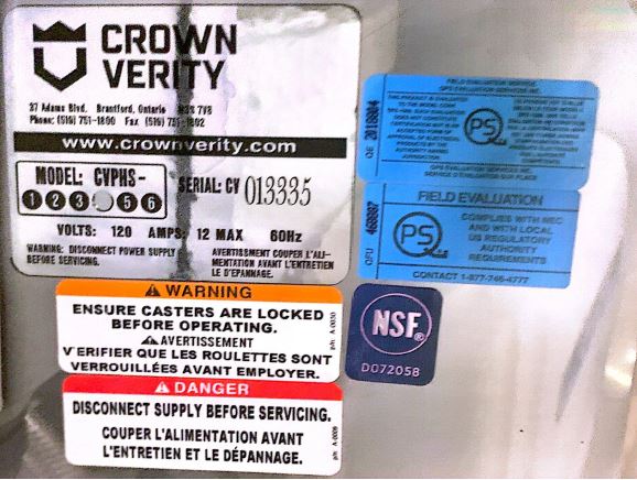 Crown Verity CV-PHS-4 Portable Hand Sink
